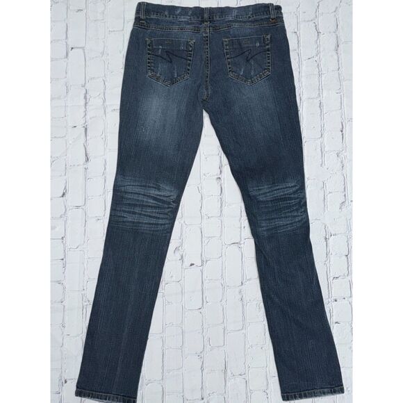 Blues Society - Dark Distressed Skinny Jeans - Picture 3 of 3